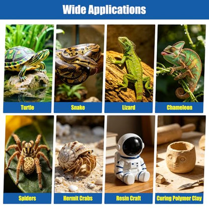 Reptile Heating Pad 6 x 5.5 Inch Reptile Heat Mat with Rapid and Even Heating Reptile Heat Pad Under Tank Terrarium Heat Mat for Reptile Turtle Snake Lizard 5 Watt - size: 6" X 5.5"(5W)