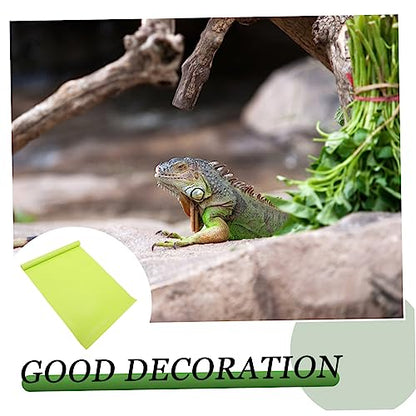 Toyvian 2pcs Reptile Carpet Mat Washable Terrarium Bedding for Snakes Turtles Lizards More Reptile Floor Liner for Tanks