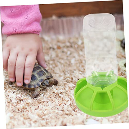 2sets Lizard Water and Food Basins Plastic Tortoise Water Feeders for Small Reptiles for Lizards Turtles and Other Crawling Pets