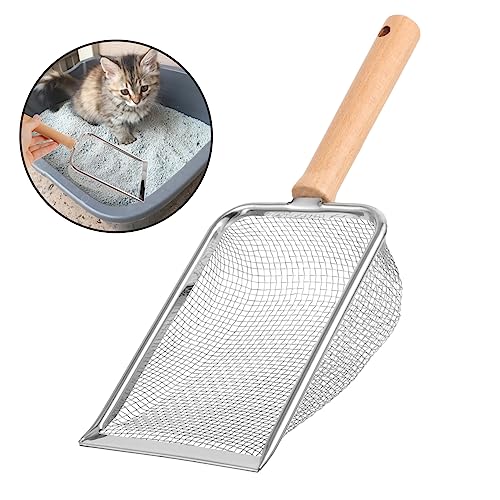 BESPORTBLE Pet Reptile Litter Scoop Shovel with Fine Mesh for Tortoises Lizards Snakes Hamsters Ergonomic Handle for Easy Cleaning of Reptile Waste
