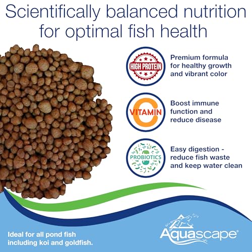 Aquascape Premium Staple Pond and Koi Fish Food, Mixed Pellet Size, 1.1 Pound (500 g), 81050 - size: 1.1 Pound (Pack of 1)