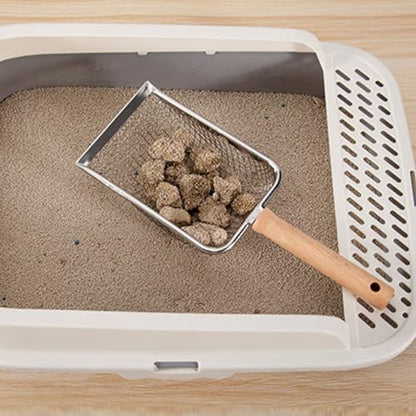 Happyyami Reptile Litter Scoop and Handle for Pet Waste Reptile Terrariums Sifting Litter for Tortoises Lizards and Animals