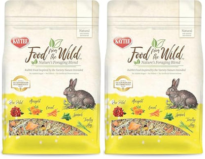 Kaytee Food from The Wild Natural Pet Rabbit Food,4 Pound,(Pack of 2) - size: 4 Pound (Pack of 2)
