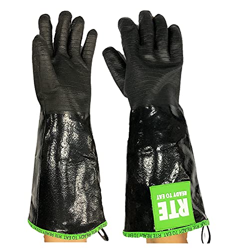 Oilshield, Black 100% Neoprene Glove, 18" High temperature (L) - size: Large