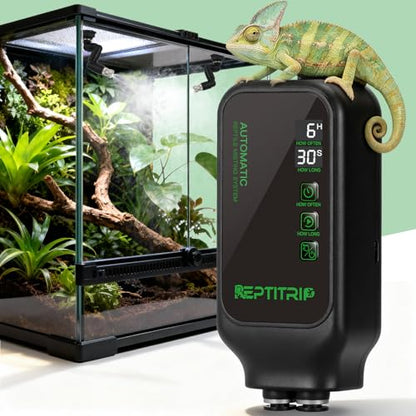 Reptile Mister System with Timer, 360°Adjustable Misting Nozzles, DIY Misting System for Amphibians, and Rainforest Plants