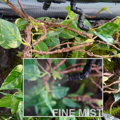 Reptile Mister Nozzles, 2-Pack, Reptile Automatic Misting System Nozzle, Mister Nozzles for Auto Mister Sprayer