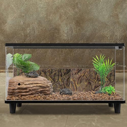 NUOBESTY Reptile Tank Background Board Waterproof 3D Aquarium Decorative Bark Effect Panel Corrosion Resistant for Terrarium Habitat and Fish Tank Decoration