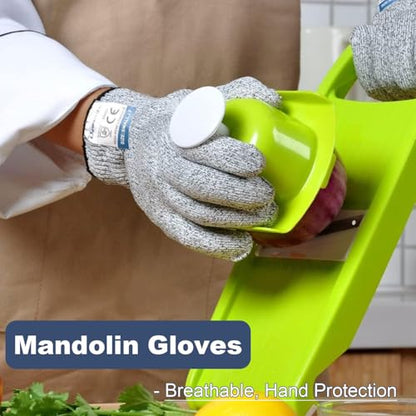 Dowellife Cut Resistant Gloves Food Grade Level 5 Protection, Safety Kitchen Cuts Gloves for Oyster Shucking, Fish Fillet Processing, Mandolin Slicing, Meat Cutting and Wood Carving (X-Large-3 Pairs) - size: X-Large (Pack of 3), style: Original
