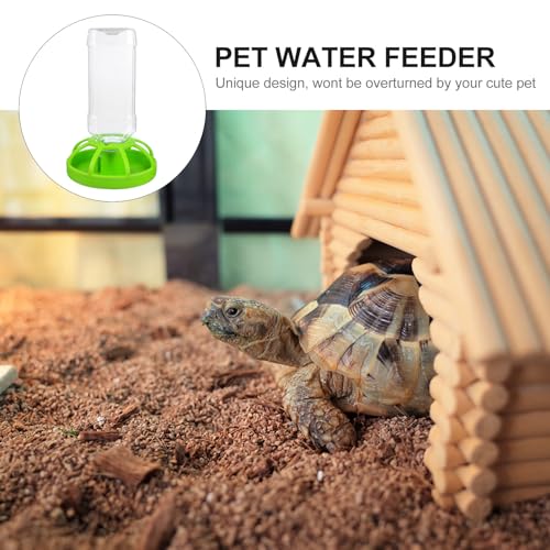 Cabilock Automatic Water Feeder for Reptiles, Reptile Water Drinking Bowl with Reservoir, Pet Drinking Tool for Turtles, Lizards, and Snakes, Suitable for Terrariums and Pet Supplies
