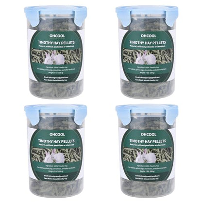 Timothy Hay Pellets, 28oz (4 * 7 oz) Small Pet Feed | 100% premium nutrition timothy pellets, ideal for tortoises and rabbits - size: 1.75 Pound (Pack of 1)