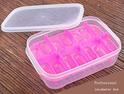 Reptile Breeding Box OMEM Reptile Lizard Incubation Box, Hatchery Box, Suitable for Hatching Snake, Lizards, Lions Mane, Reptiles (Black) | Lizard Incubation Box, Hatchery Box, Suitable for Hatching Snake, Lizards, Lions Mane, Reptiles - color: Random Col