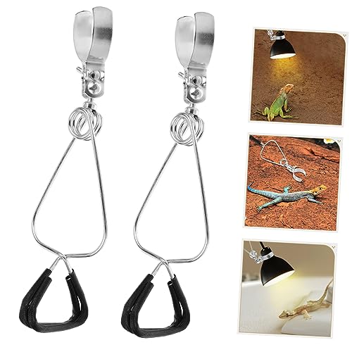 Toddmomy 6pcs Adjustable Reptile Lamp Stand Fixture for Heat Lamps Flexible Clamp Design for Fish Tanks and Aquariums Holder for Reptile Heating Light Installation