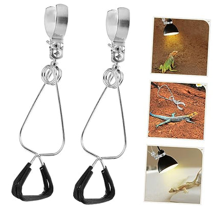 Toddmomy 6pcs Adjustable Reptile Lamp Stand Fixture for Heat Lamps Flexible Clamp Design for Fish Tanks and Aquariums Holder for Reptile Heating Light Installation
