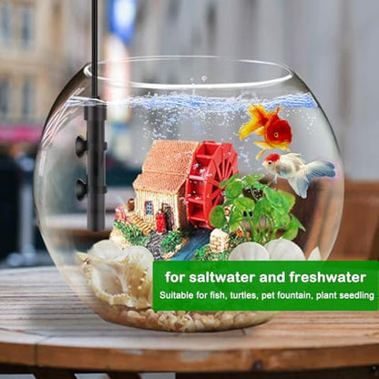 Small Submersible Aquarium Heater, Adjustable Mini Fish Tank Heater 15W 25W 50W with External Temperature Controller, Digital Display, Alumina Ceramic, for 3/5/10 Gallons (50W)