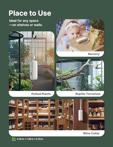 X-Sense Wi-Fi Temperature and Humidity Monitor, Indoor Humidity Meter with App Control, Hygrometer for House, Gardening, Free Data Storage Export, 3 Sensors & 1 Base Station - size: 3-Pack with 1 Base Station