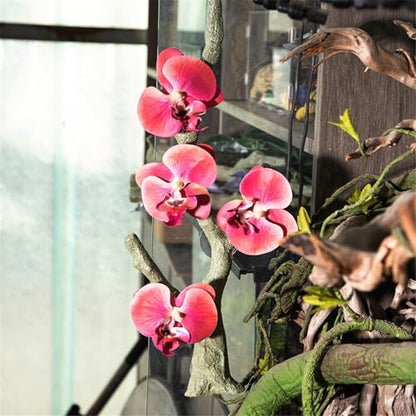 Reptiles Decoration Terrariums Plant Corner Climbing Branch Suction Cup Aquariums Artificial Vine for Snake Bearded Dragon