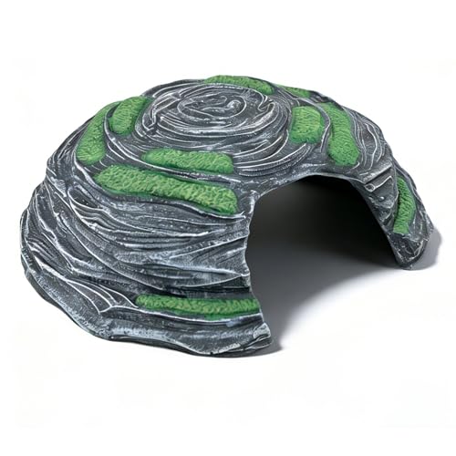 Extra Large Reptile Hide Resin Snake Hideout for Ball Pythons Reptile Hides and Caves Simulation Rock Terrarium Hideout for Habitat Lizard Leopard Gecko Bearded Dragon