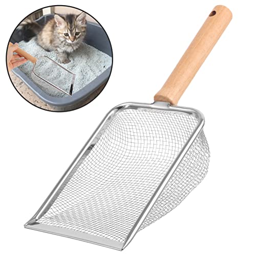 Ipetboom Reptile Litter Scoop Shovel for Easy Waste Cleaning for Turtles Lizards Snakes and More Comfortable Handle for Efficient Use Design with Fine Mesh for Filtration