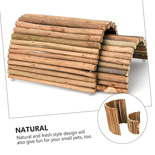 POPETPOP 2PCS Natural Reptile Shelter Hiding House for Tortoise Hamster and Lizard Solid Crawler Shelter for Pets