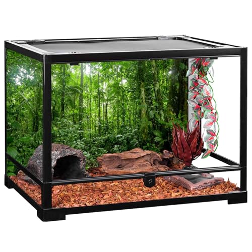 AWERT 48x20 inches Terrarium Background Tropical Aquarium Background Green Huge Tree Rainforest Reptile Habitat Background - size: 48x20in/120x50cm