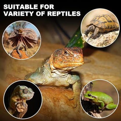 MIXJOY 250W Ceramic Heat Emitters - 2Pack Reptile Heat Lamp Bulbs, No Light Emitting, Ideal for Gecko, Lizard, Bearded Dragon, Turtle, Snake & Chicken