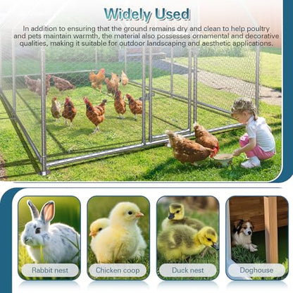 6 Pack Artificial Grass Nesting Box Pads, 12"x12" Washable Chicken Coop Liners for Egg Protection, for Chicken Coop and Pet Garden Lawn Indoor Outdoor