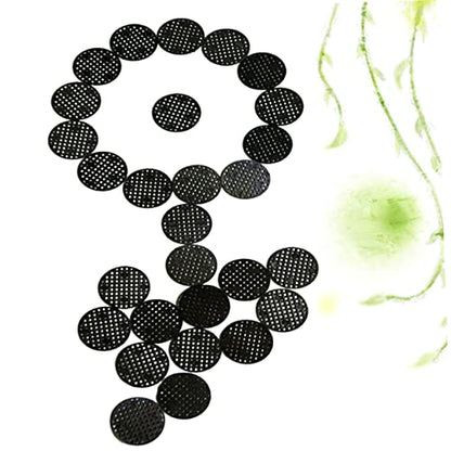 100pcs Flower Pot Hold Mesh Pad Plastic Drainage Covers for Planters Flower Pot Grid Mat Prevent Soil Loss and Leak Reusable and Breathable