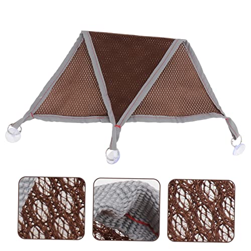 LIOOBO 2pcs Bearded Dragon Basking Platform Gecko Tank Lizard Snake Pet Hanging Bed Reptiles Mesh Hammock Bed Accessories