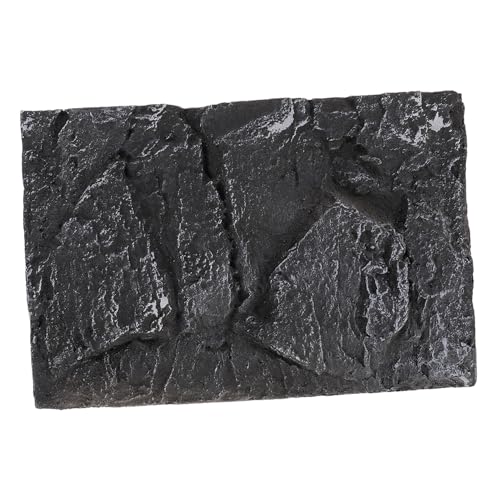 ibasenice Reptile Tank Decoration Background Board Pu Material for Terrarium Easy Installation for Turtles Lizards Snakes and More - color: PU62-1