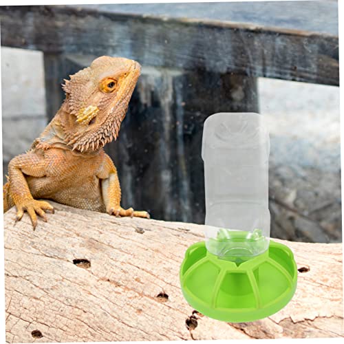 Happyyami 2sets Reptile Water Feeders Drinking Plates for Lizards and Tortoises Easy to Unique Design Prevents Spills for Terrariums and Pet Reptiles