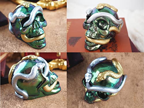 Silicone Skull Molds - 3D Snake & Skeleton Skull Decor for Epoxy Resin DIY Art Craft Candle Making