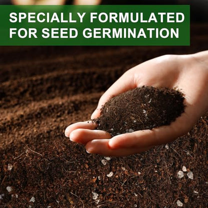 Doter Seed Starter Potting Soil Mix 1qt, Seed Starting Mix for Germination and Growth, Loamy Compost Well-Drainaged Soil Fit for Vegetable, Flower, houseplant - size: 1qt