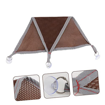 LIOOBO 2pcs Bearded Dragon Basking Platform Gecko Tank Lizard Snake Pet Hanging Bed Reptiles Mesh Hammock Bed Accessories
