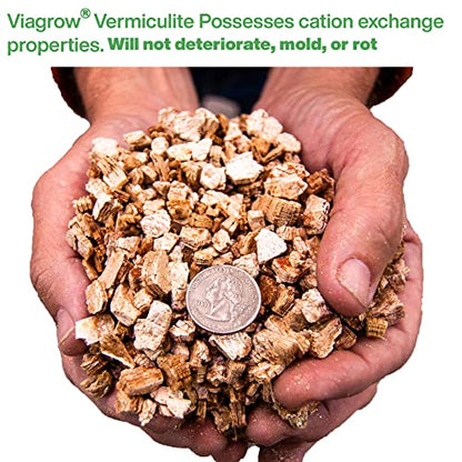 Viagrow® 16 qt. (0.5 cu. ft.) Coarse and Chunky Grade Vermiculite Soil Amendment (1-Pack) / A Product of The Harvest Company™ - size: 1 Pack