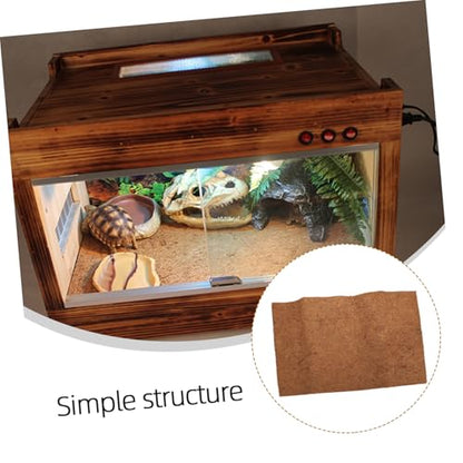 Mipcase Natural Coconut Fiber Reptile Mat Bedding Liner Breathable Substrate for Turtles and Lizards Coconut Coir for Clean and Comfortable Habitat - size: Size 2