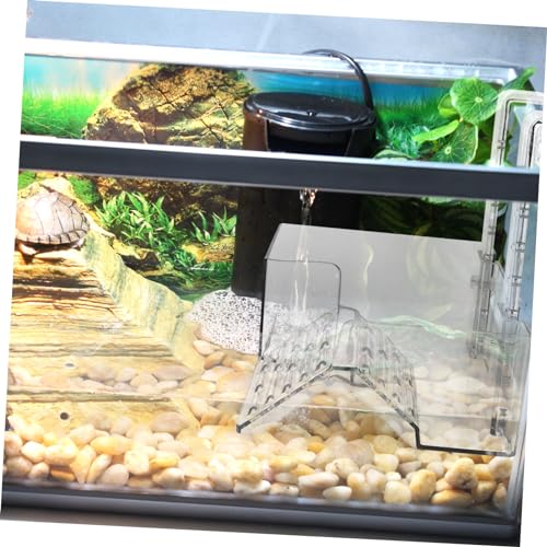 MERRYHAPY Wall-Mounted Turtle Basking Platform Acrylic Reptile Tortoise Climbing Rack