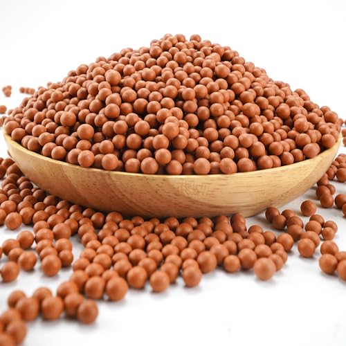 TOYPOPOR Clay Pebbles Gardening Ceramsite Orchid Hydroponic Grow Media Clay Rocks Drainage Water Purification Ceramsite Decor Cultivation Soil Stone Horticultural Grade for Hydroponics Aquaponics 6lb - color: Clay Pebbles, size: 6 lb