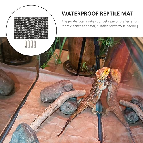 Reptile Bedding Mat Snake Terrarium Liner Reptile Carpet Bulk for Turtle Lizard Moisturizing Pad Substrate Liner