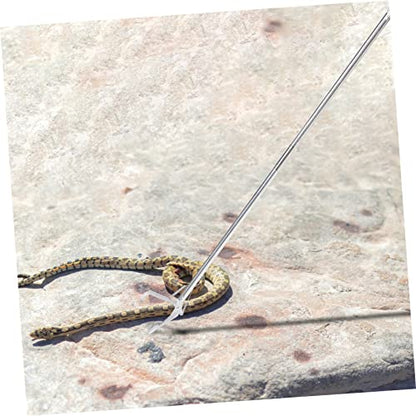 Stainless Steel Snake Catcher Clip Folding Grabber Tool for Garden Wildlife Lightweight Snake Tong Lock Easy to Use Crabs Eels and More