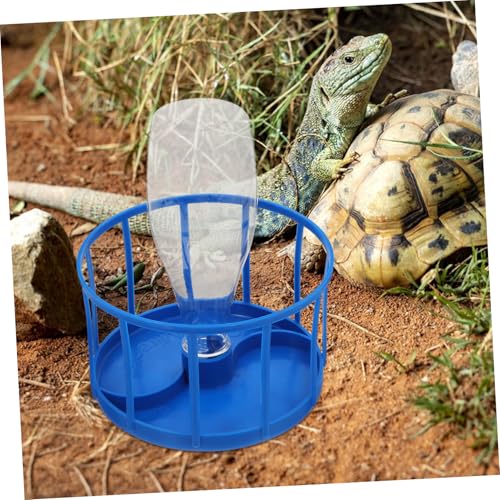 Leopard Gecko Feeding Dish Reptile Water Bowl Large Reservoir Easy to Clean Automatic Water Feeder