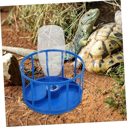Leopard Gecko Feeding Dish Reptile Water Bowl Large Reservoir Easy to Clean Automatic Water Feeder