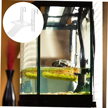 Mipcase 1pc Turtle Basking Platform Wall-Mounted Climbing Island for Aquariums Encourages Exercise and Rest for Turtles and Reptiles for Deep Water Tanks Style