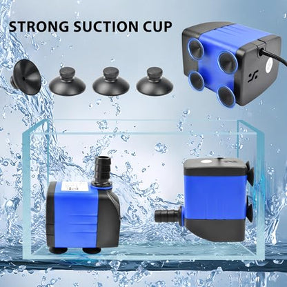 CHANCS 25W Outdoor Water Pump 396GPH AC 110V Mini Submersible Water Pump with 6.0ft High Lift for Fountain Waterfall - color: 25w 1500l/H