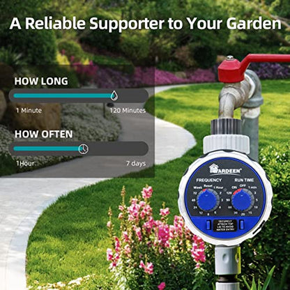 Water Timer Electronic Hose Sprinkler Garden Irrigation Controller Two Dial,No Water Pressure Required - style: 1 Outlet Timer