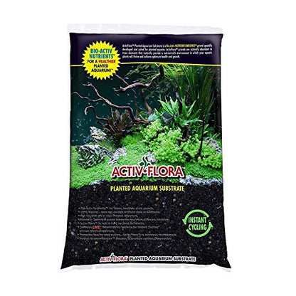 Activ-Flora Floracor Black Aquarium Substrate, 16 Lbs - Premium Aquarium Substrate, Ideal for Planted Aquariums, Enhances Water Quality and Plant Growth