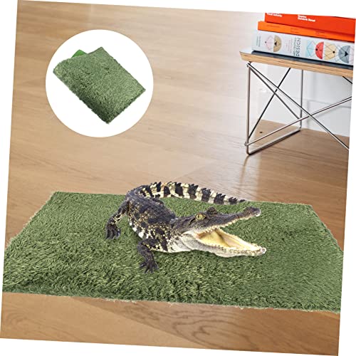 2pcs Turtle Terrarium Liner Reptile Carpet Mat Moss Bedding Soft Comfortable Washable Reusable Lizard Supplies