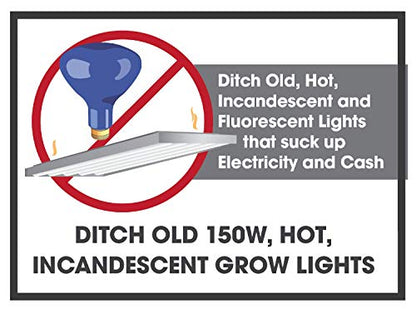 Miracle LED Commercial Hydroponic Ultra Grow Lite - Replaces up to 150W - Daylight White Full Spectrum LED Indoor Plant Growing Light Bulb For DIY Horticulture & Indoor Gardening (605188)