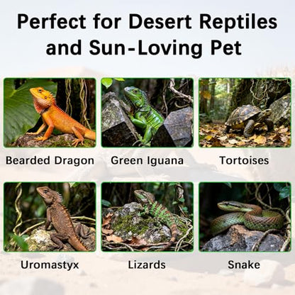 39W T5 10.0 UVB Reptile Light Fixture Combo Kit, High Output UVA UVB Light with Upgraded Wider Alloy Reflector for Bearded Dragons Lizards Tortoises and Other Desert or Tropical Reptiles (34.5Inch) - size: 34.5Inch