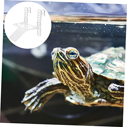 Mipcase 1pc Turtle Basking Platform Wall-Mounted Climbing Island for Aquariums Encourages Exercise and Rest for Turtles and Reptiles for Deep Water Tanks Style