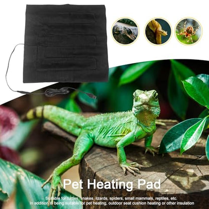 Turtle Heating Pad - USB Plug in Reptile Heating Pad Waterproof,Washable Pet Warming, Dustproof Heated Cushion for Turtle, Snake, Lizard